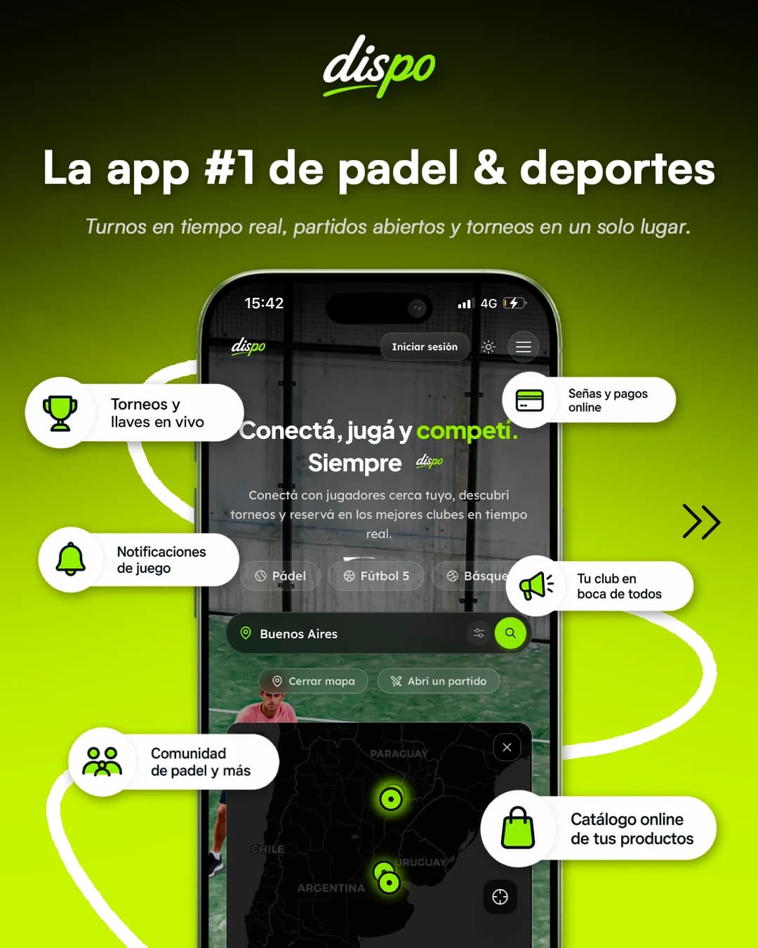 Dispo · Experiencia Principal